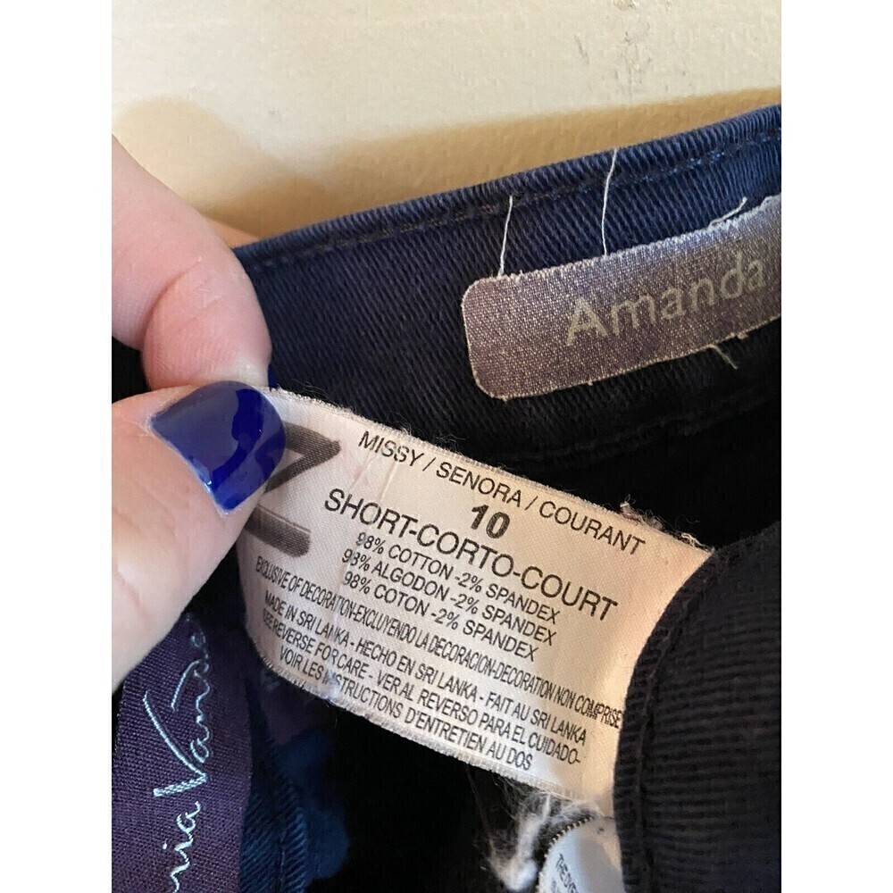 Gloria Vanderbilt Blue Denim Jeans Sz.10 (Amanda) Short - Picture 5 of 5